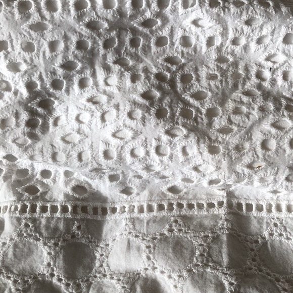 ISAAC MIZRAHI LIVE - White XXS Maxi Summer Prairie Eyelet Lined Skirt #096 - Picture 6 of 8